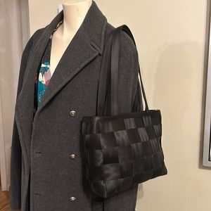 Harveys Black Woven Shoulder Bag